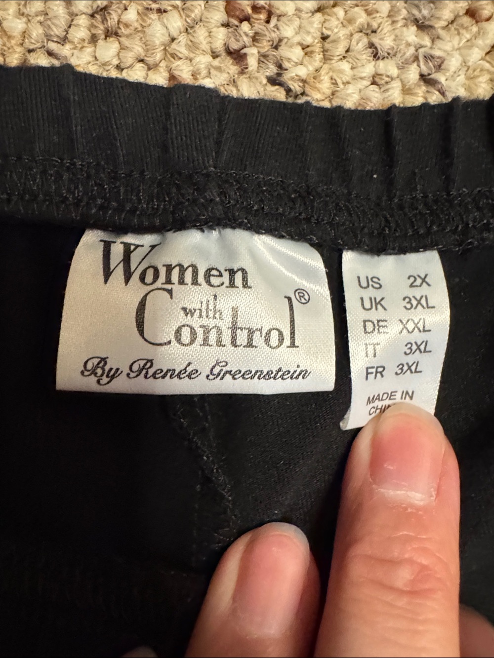 Women with Control Black Capris with Ankle Ties - Picture 3 of 5